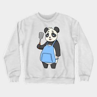 Panda bear is grill master Crewneck Sweatshirt